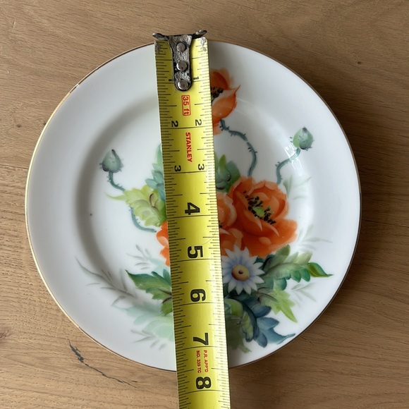 Ohata China porcelain poppy print plate - Picture 4 of 4